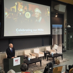 MIT President L. Rafael Reif welcomes family, colleagues, friends, former students, and other associates of the late MIT Institute Professor Mildred “Millie” Dresselhaus to a symposium celebrating her life and career. 