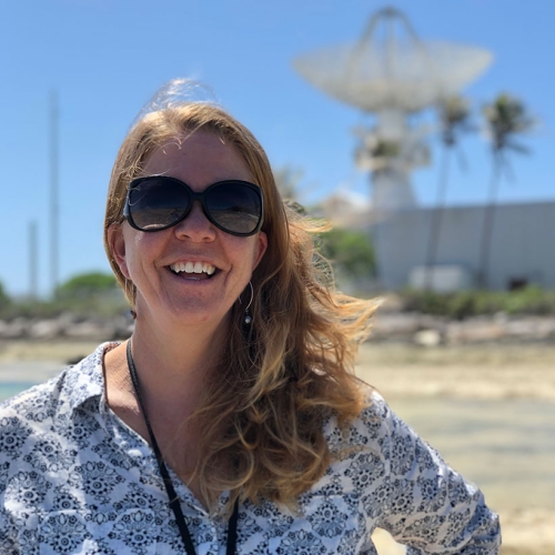 Image of Karyn Lundberg at Kwajalein Field Site