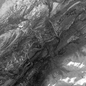 The panchromatic-band image of the town of Sutton, Alaska, was one of the first images made from ALI data during its inaugural scan on 25 November 2000.