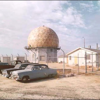 AN/FPS-3 Cape Cod radar tower in South Truro, Massachusetts. Picture used with the permission of the MITRE Corporation (copyright © The MITRE Corporation. All rights reserved).