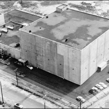 Typical four-story SAGE direction center. The direction center was prototyped as part of the Cape Cod System in Building F at Lincoln Laboratory.