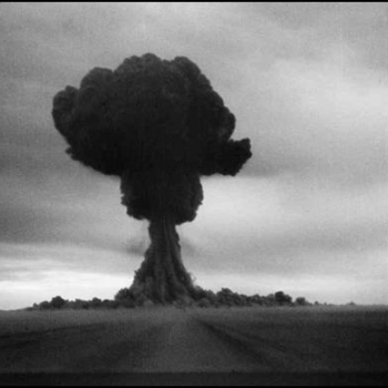 Soviet Union's "Joe-1" atomic test. Photograph courtesy of the Federation of American Scientists.