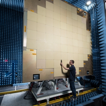 Multifunction Phased Array Radar (MPAR) System in the RFSTF Large Near-Field Scanner Facility