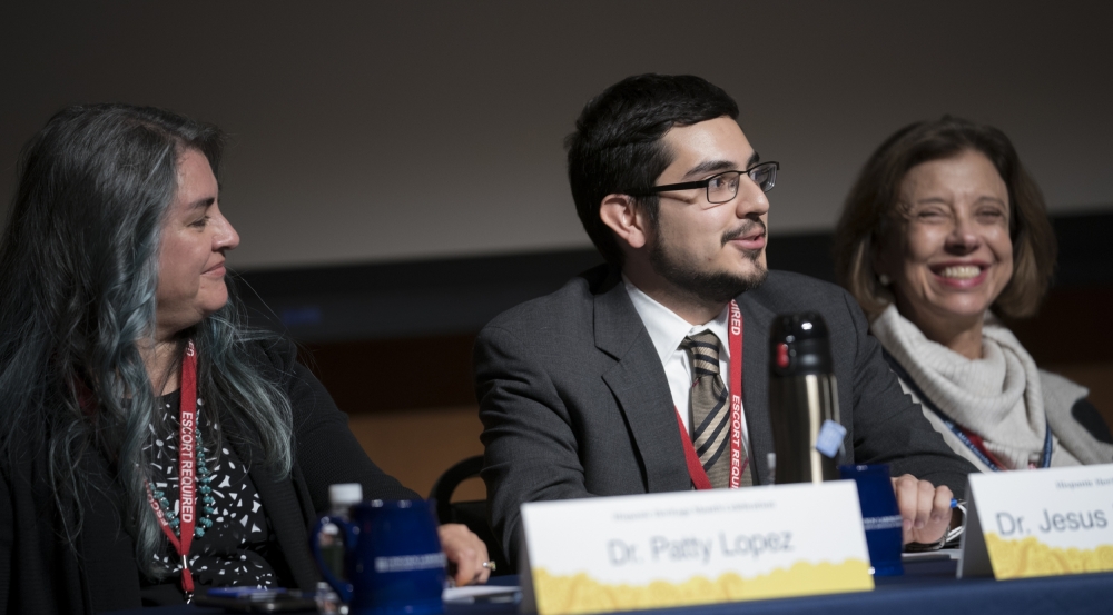 The Laboratory celebrated the end of Hispanic Heritage Month, which lasted from September 15 to October 15, with a panel of Latinx speakers who spoke about Hispanic and Latinx contributions to STEM. Photo: Glen Cooper