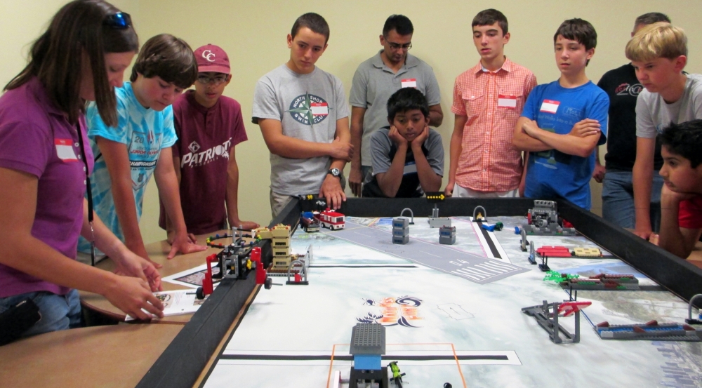 We sponsor robotics programs through the FIRST program. Teams build and program a robot and compete in local and state tournaments. 