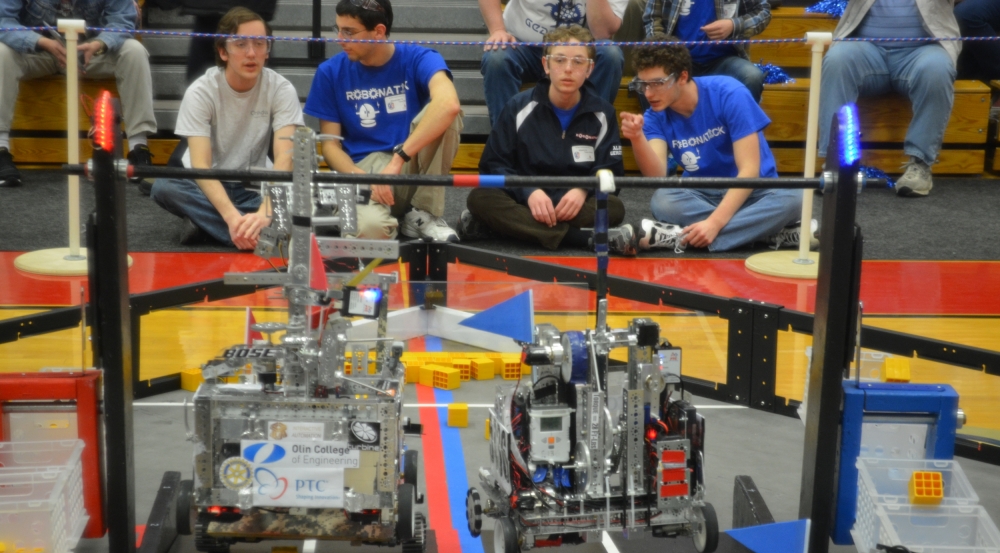 Students in FTC are challenged to design, build, program, and operate robots to compete in head-to-head competitions.
