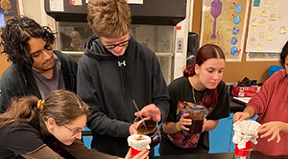 Students learn how to engineer a water filtration system