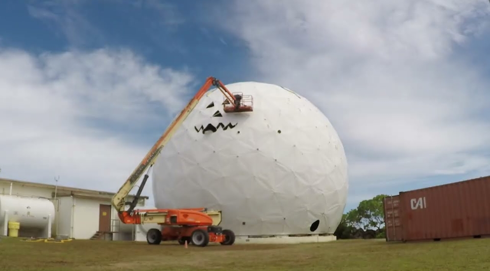 A time-lapse video of the ALCOR radome replacement.