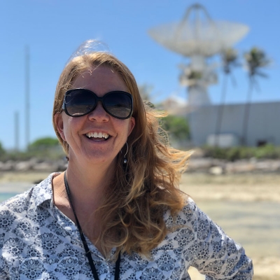 Image of Karyn Lundberg at Kwajalein Field Site