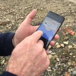 The NICS mobile app allowed users on scene to input real-time information while also monitoring information from commanders or other responders. Photo courtesy of DHS S&T