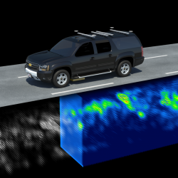 The Localizing Ground-Penetrating Radar (LGPR) uses inherently stable subsurface features and their geolocation to locate the vehicle even in adverse weather conditions. 