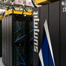 image of a row of supercomputer servers