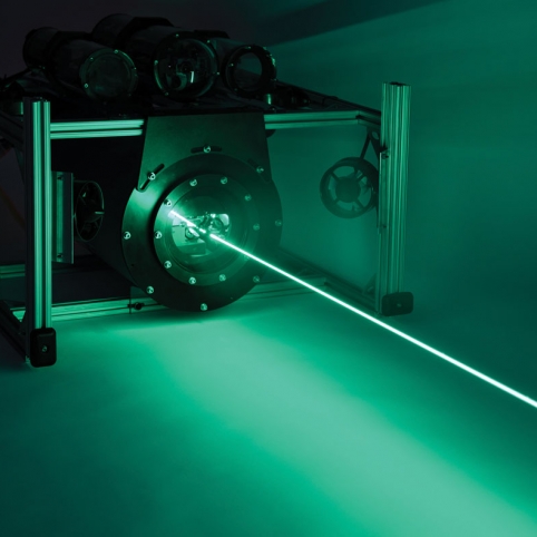 A laser beam