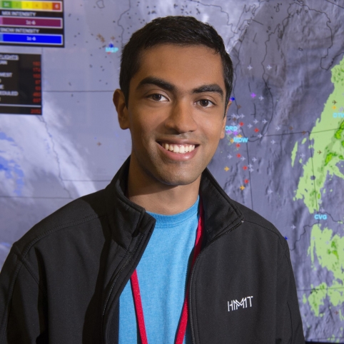 MIT student Vivek Miglani worked on a project that simulates weather radar images for air traffic controllers, modifying the team’s existing neural network model and running experiments to identify possible improvements.