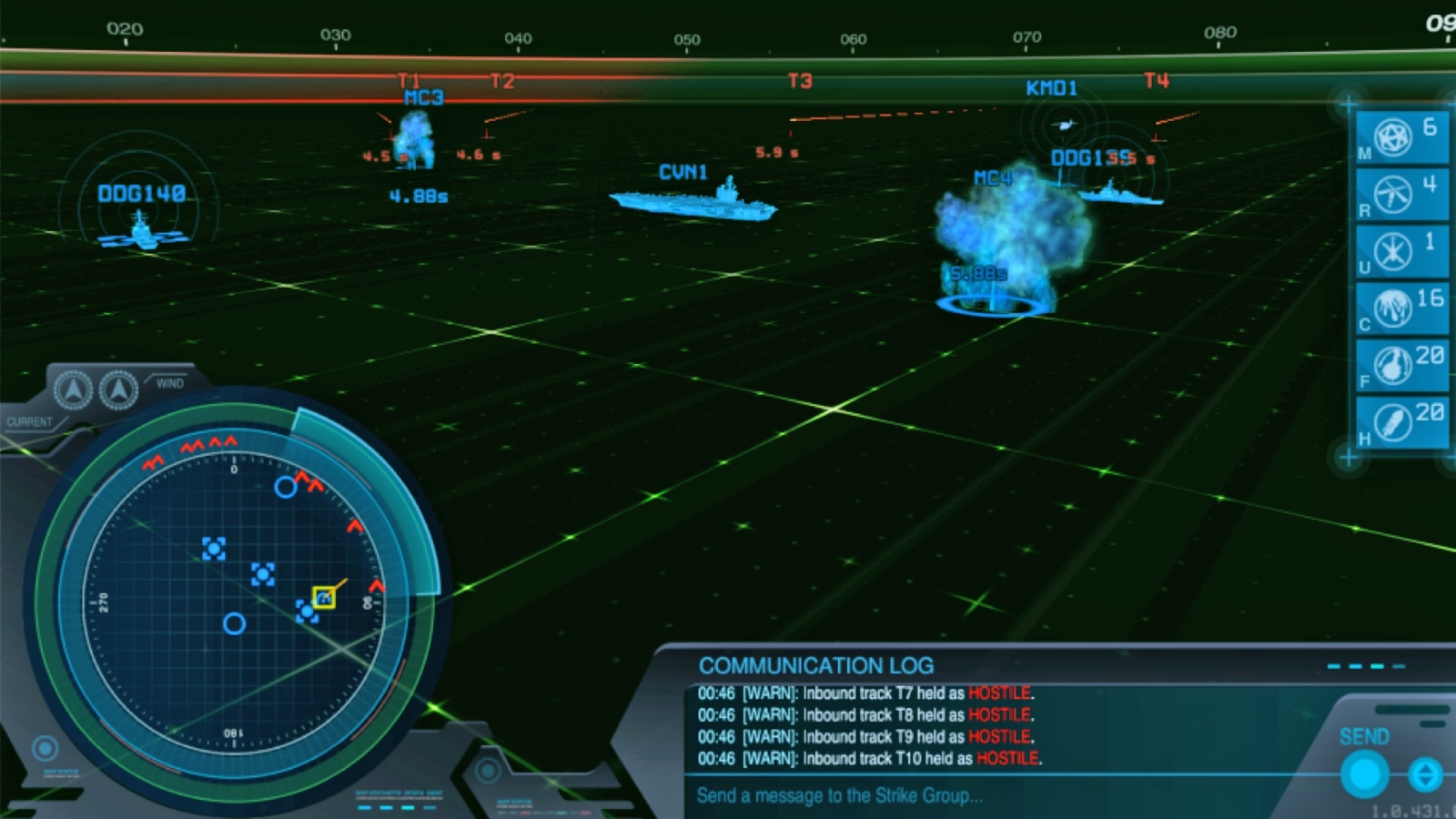 Strike Group Defender immerses users in realistic simulations to help them learn how to defend ships against missile threats in real life. 