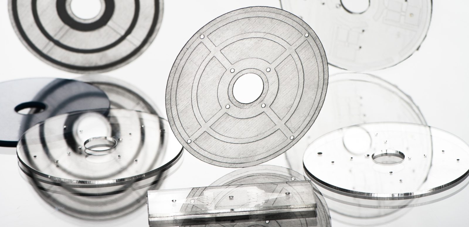 Microfluidic devices for performing various assays were created with the tools in Lincoln Laboratory's Technology Office Innovation Laboratory.