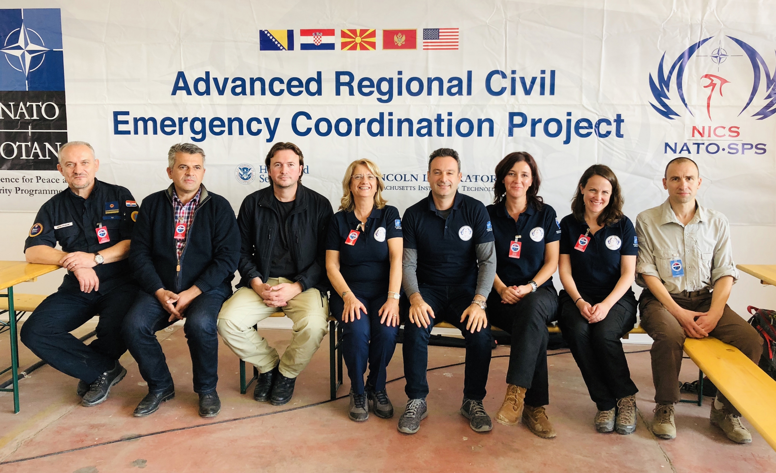 National Protection and Rescue Directorate (Croatia), Crisis Management Center (former Yugoslav Republic of Macedonia), Directorate of Emergency Management (Montenegro), Ministry of Security (BiH), MIT LL, and NATO staff collaborated at the exercise. 