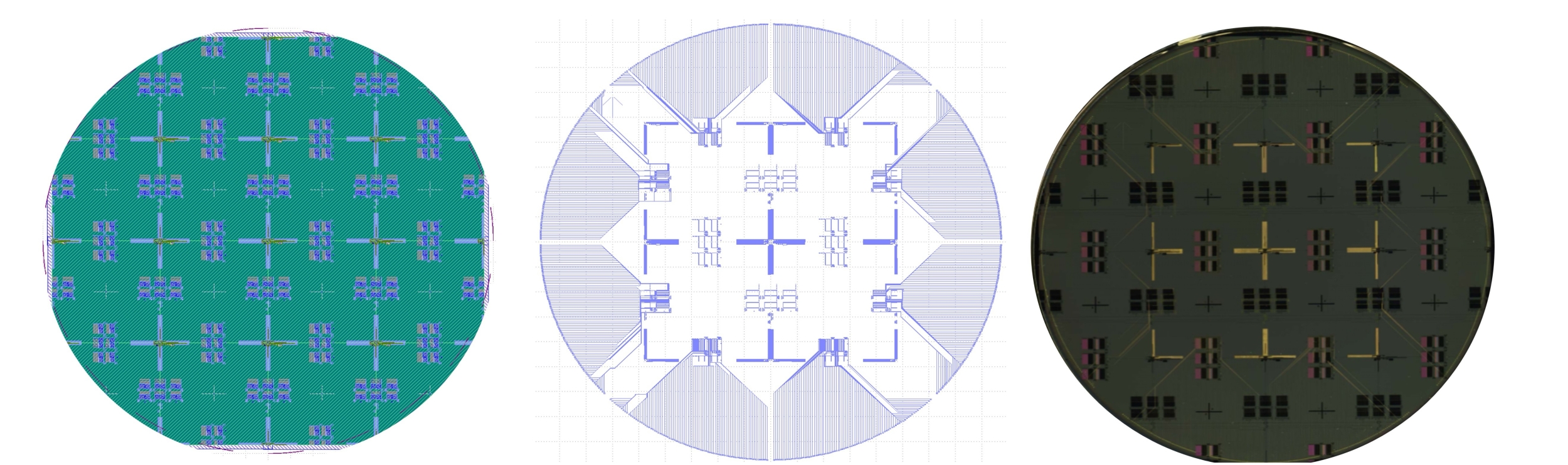 Illustration of three stages of decision-tree optimization for the fabric.