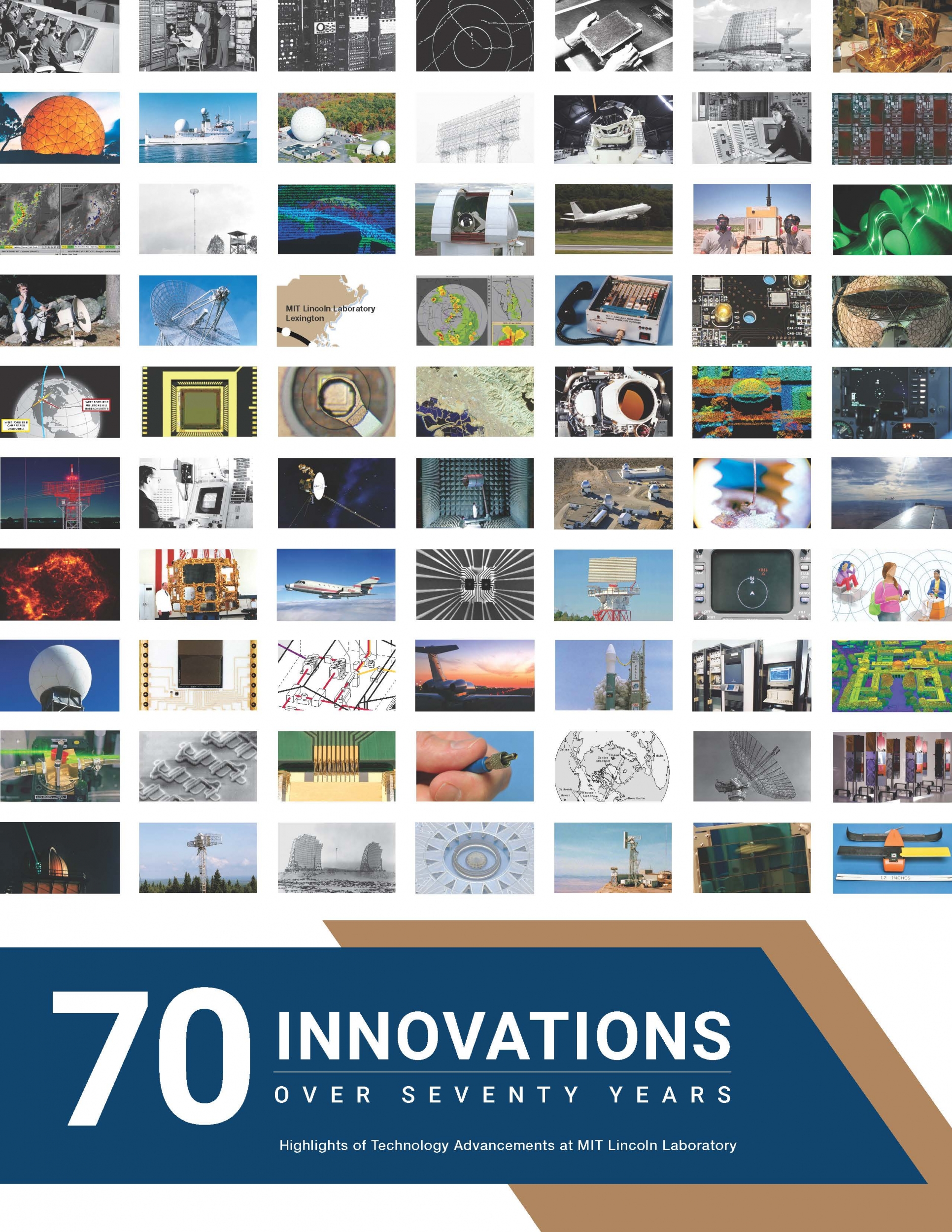 The cover of the 70 Innovations Over 70 Years booklet