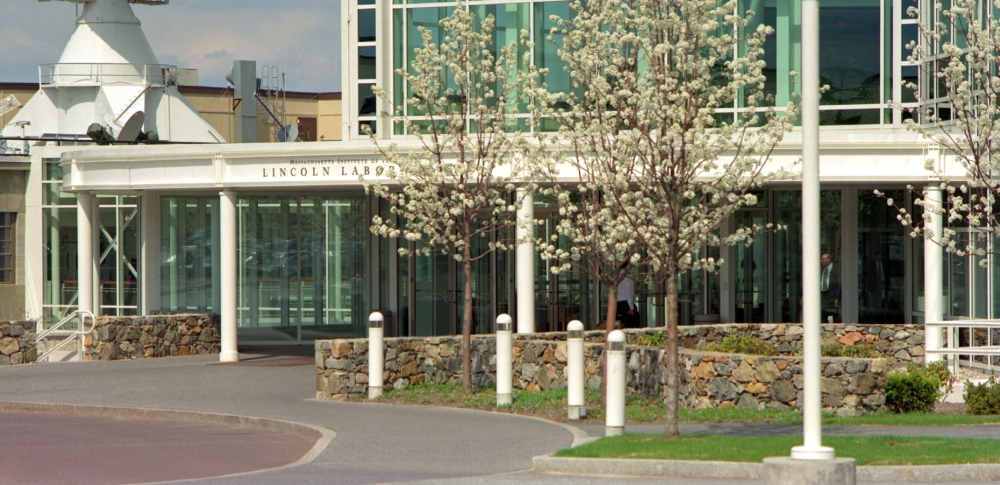 The front entrance of MIT Lincoln Laboratory