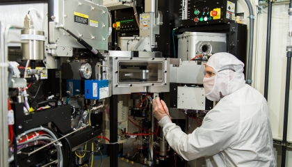 Staff in the Electronic-Photonic Integration Facility fabricate components, circuits, and subsystems for both internal and external partners.  