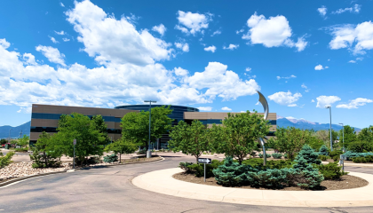 An exterior building photo. 