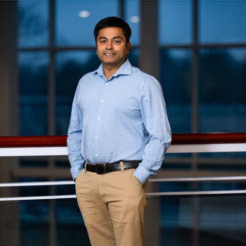 A portrait photograph of Rahul Amin. 