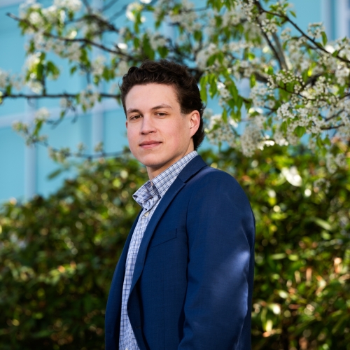 An outdoor portrait photograph of Jake Reardon.