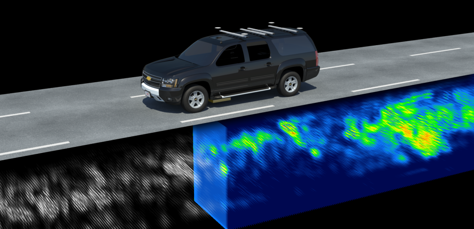 The Localizing Ground-Penetrating Radar (LGPR) uses inherently stable subsurface features and their geolocation to locate the vehicle even in adverse weather conditions. 