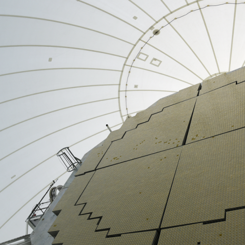 A close-up image of an advanced sensor system