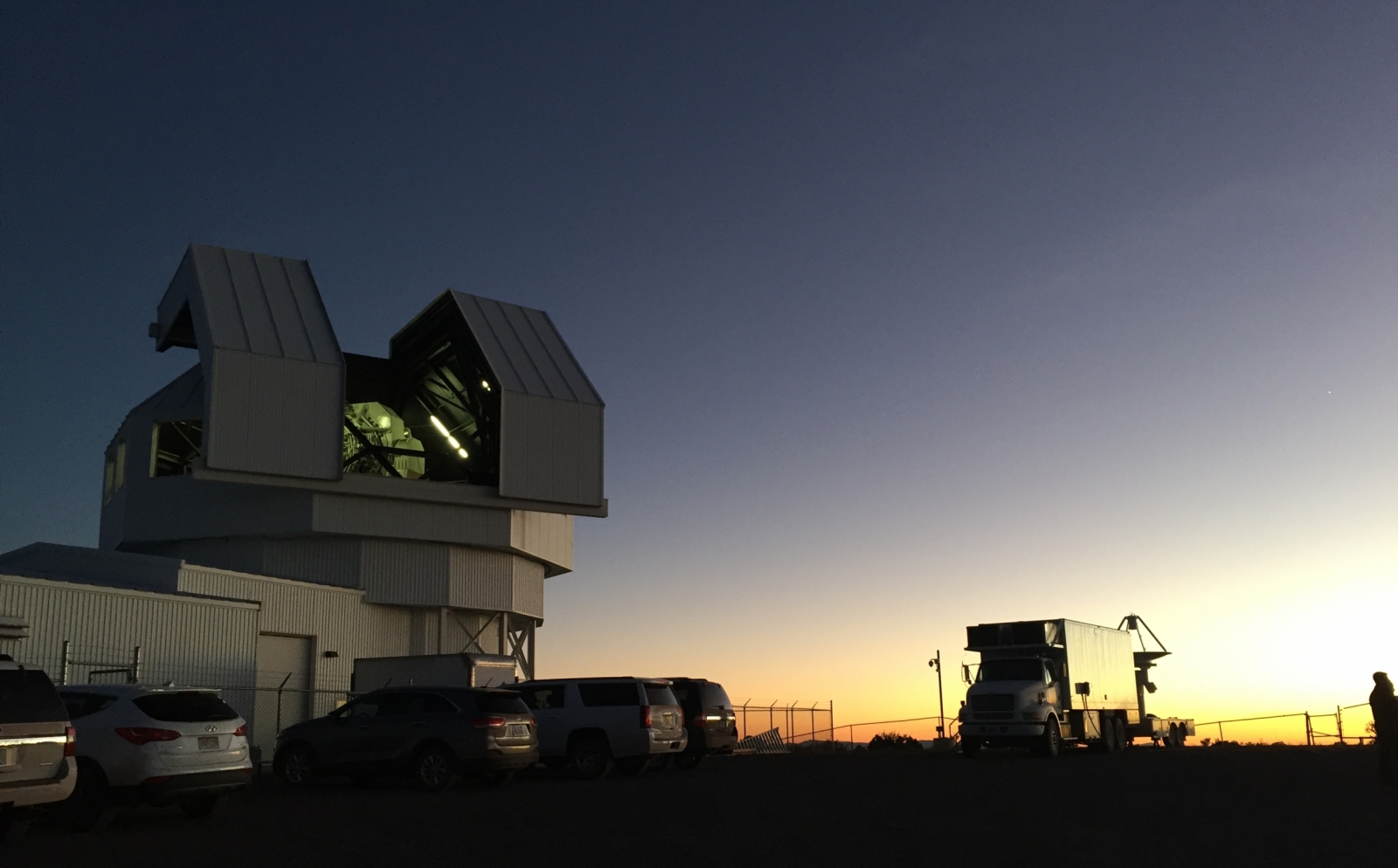 LINEAR The Space Surveillance Telescope was located at North Oscura Peak on the White Sands Missile Range in New Mexico until 2017 and is currently being relocated to Australia.