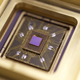 Avalanche photodetector array integrated on readout integrated circuit.
