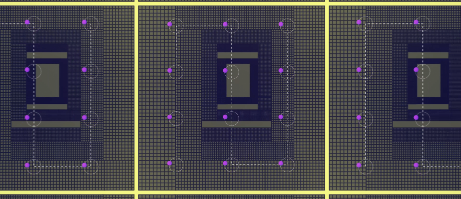 An illustration of electronic oscillator on a chip