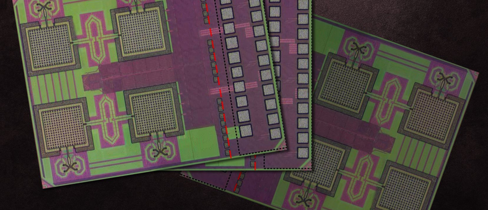 This image shows the CMOS THz-ID chip.