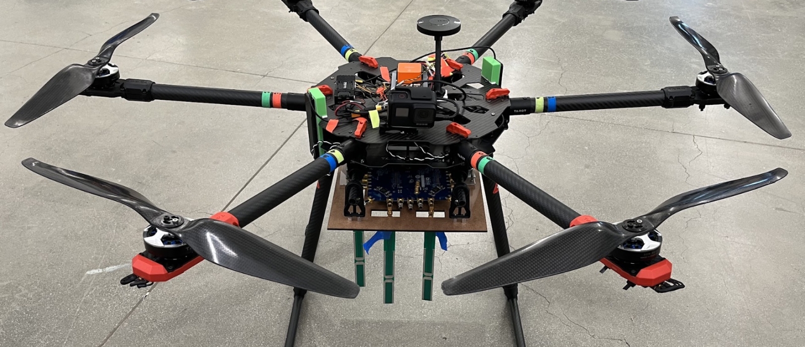 Photo of the student team's Spring drone.