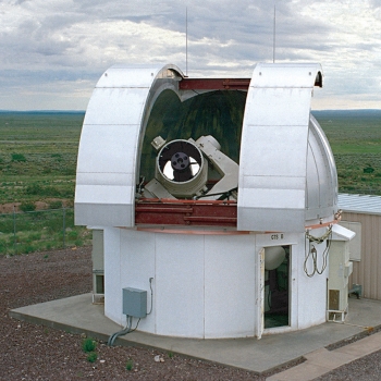 One of the ground-based electro-optical deep-space surveillance sensors at the Experimental Test Site.