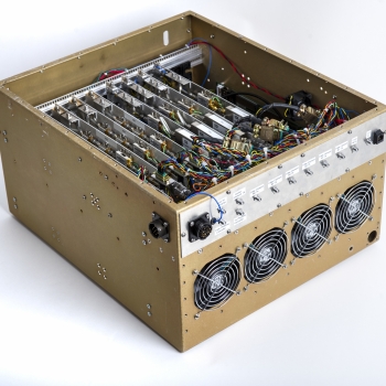 Electronics and signal processing hardware to implement the functions of the in-band full-duplex phased array antenna system. 