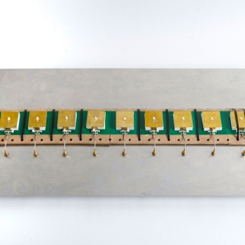 Electronics and signal processing hardware of the scalable phased array antenna system.