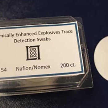 Lincoln Laboratory explosive trace detection swab