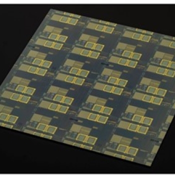 Photo of a multichip wafer