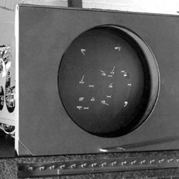 SAGE system radar display. Picture used with the permission of the MITRE Corporation (copyright © The MITRE Corporation. All rights reserved). 