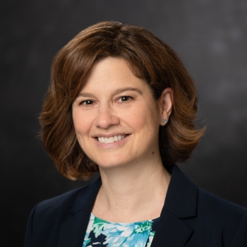 Formal portrait of Pamela Evans