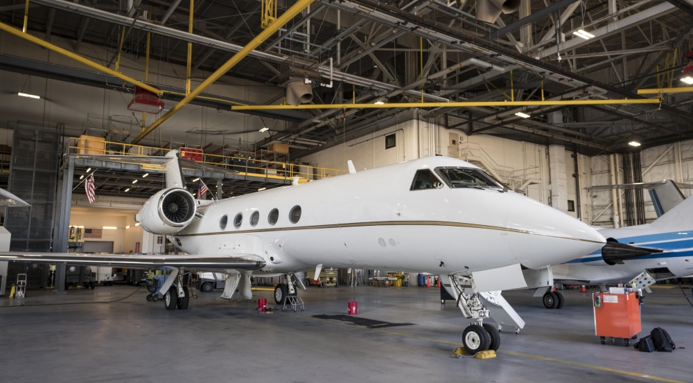 The Gulfstream IV is the latest addition to the Flight Test Facility fleet. 
