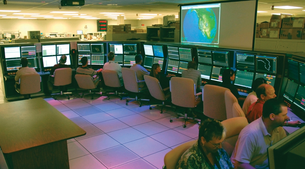 Operators at the Reagan Test Range command-and-control center control the range's sensors, conduct tests, and perform mission tasks in coordination with the primary command-and-control facility in Huntsville, Alabama.