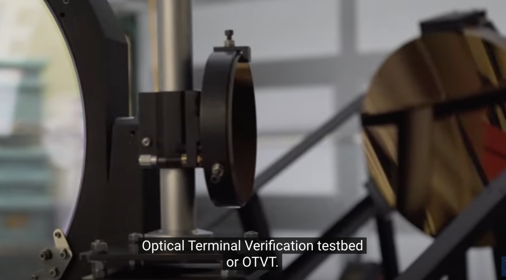 A video takes viewers through a tour of the Optical Terminal Verification Testbed. 