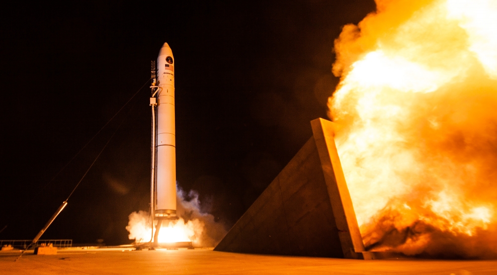 The Minotaur IV lifts off, carrying ORS-5 SensorSat to equatorial orbit. Photo courtesy of Orbital ATK