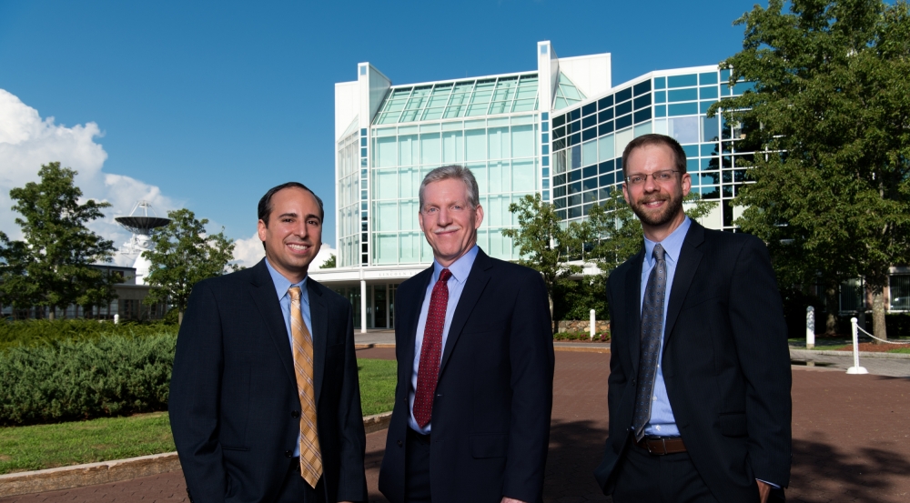 Left to right, Andy Vidan, Gregory Hogan, and Paul Breimyer are the recipients of the 2019 IEEE Innovation in Societal Infrastructure Award for their development of an integrated decision support system for coordinating disaster response activities.