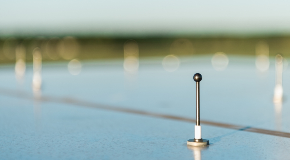 The antennas on the Small Airport Surveillance Sensor receive signals from aircraft transponders containing information about the aircraft's identification, speed, and altitude.