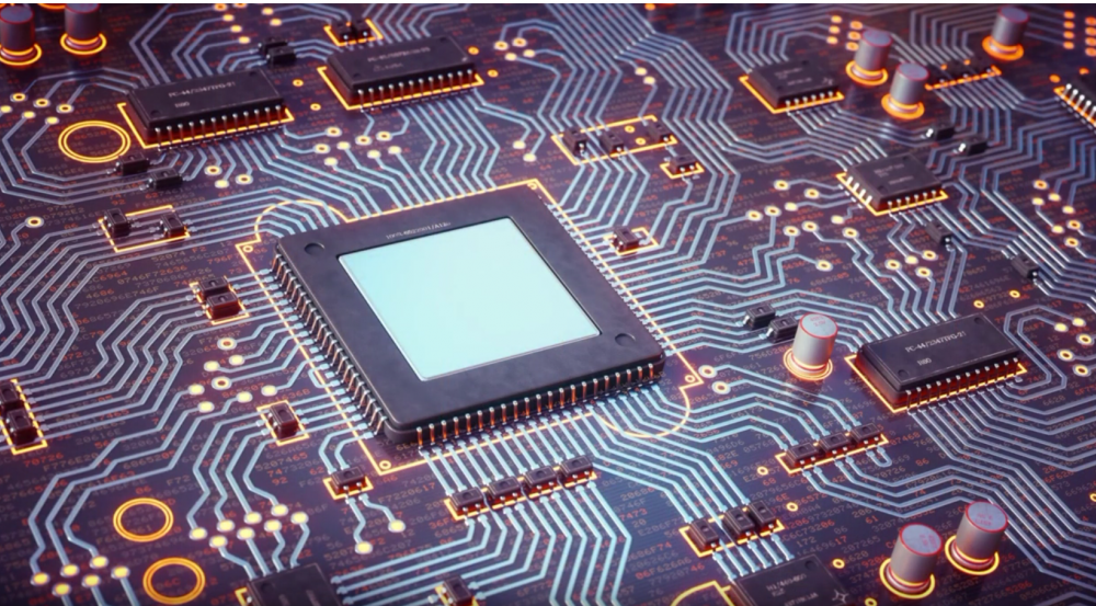 an illustration of a circuit board