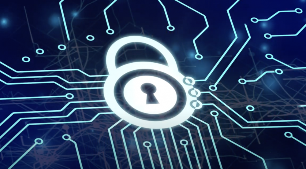 An illustration of a key lock guarding lines and nodes.